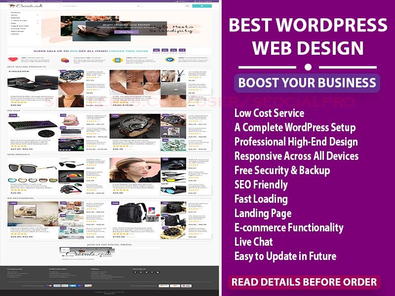 I can design professional and responsive wordpress we...