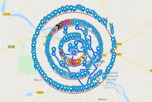 I will add 1500 pointer on Google map for citation of...