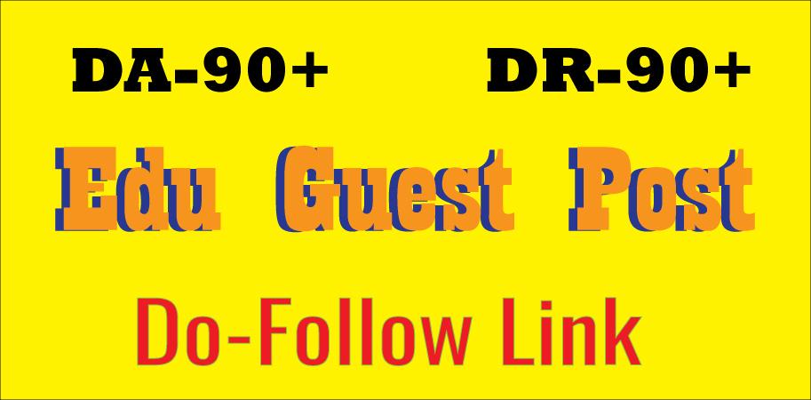 Write and Publish EDU Guest Post backlink DA90+ DR90+...