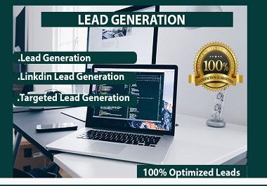 I will collect 100 targeted b2b lead generation and l...