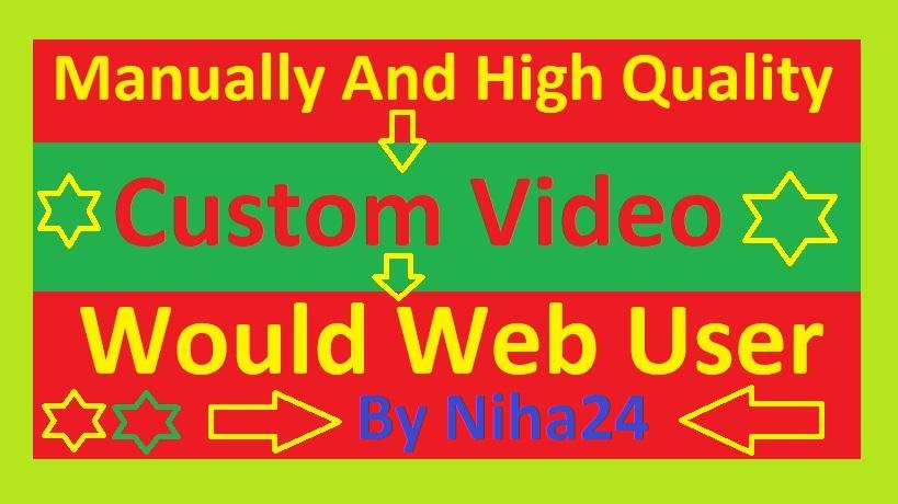 Real YouTube Video And Custom Video Promotion Via Sup...