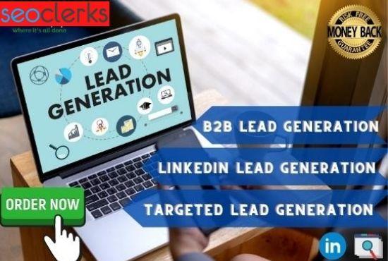100 targeted b2b lead generation and linkedin lead ge...