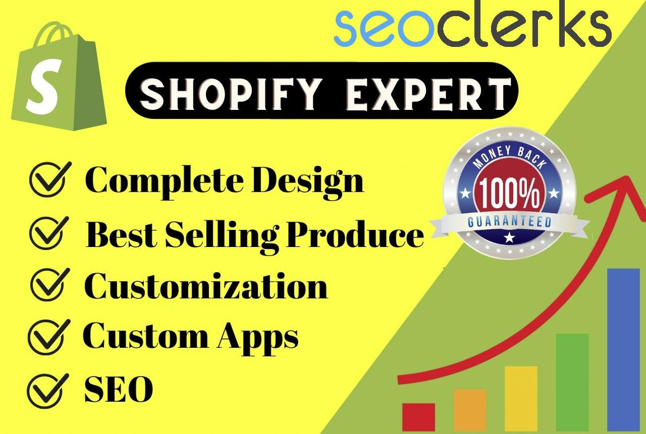 I will setup shopify store or shopify website design ...