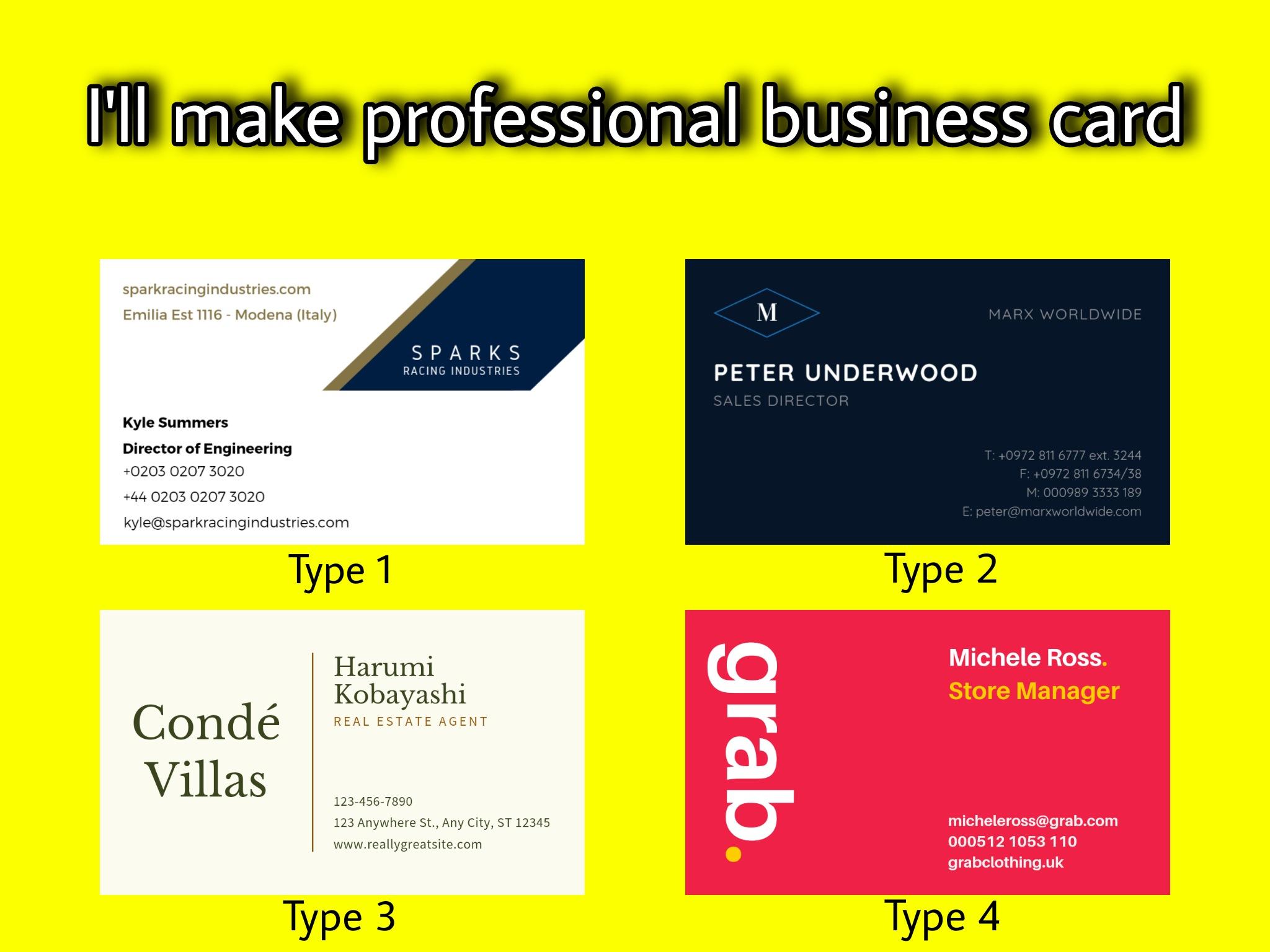 I'll make you business card at a cheap rate