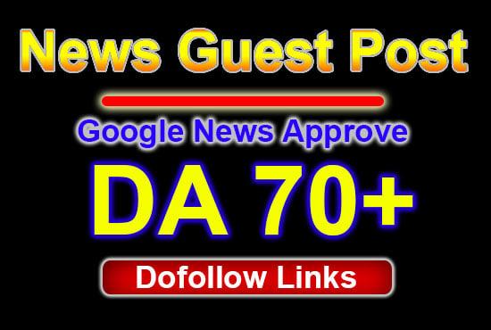 I will do publish on Google News Approved website do-...