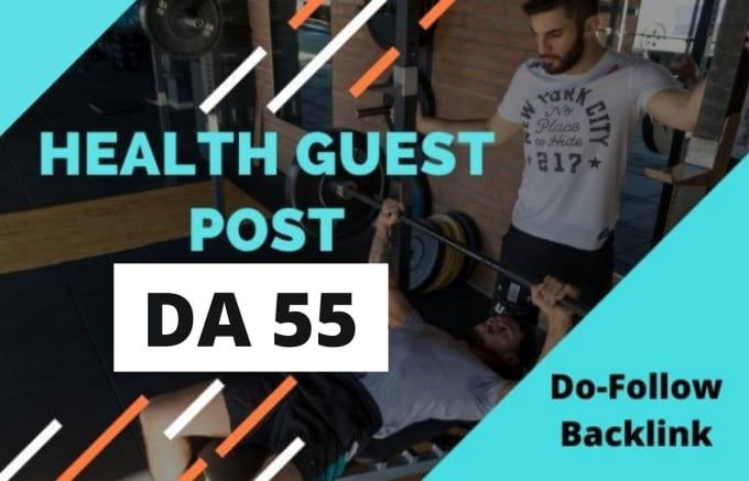 I will publish guest post on high DA health and fitne...