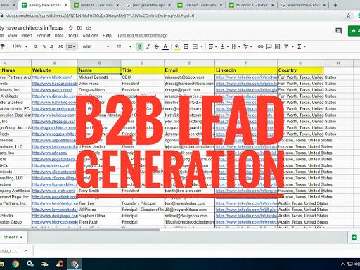 You will get b2b lead generation for your targeted bu...