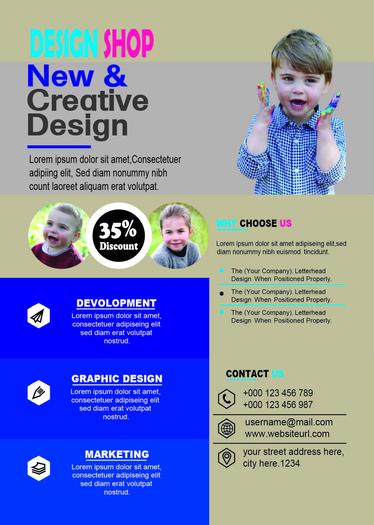 I will design a unique quality flyer