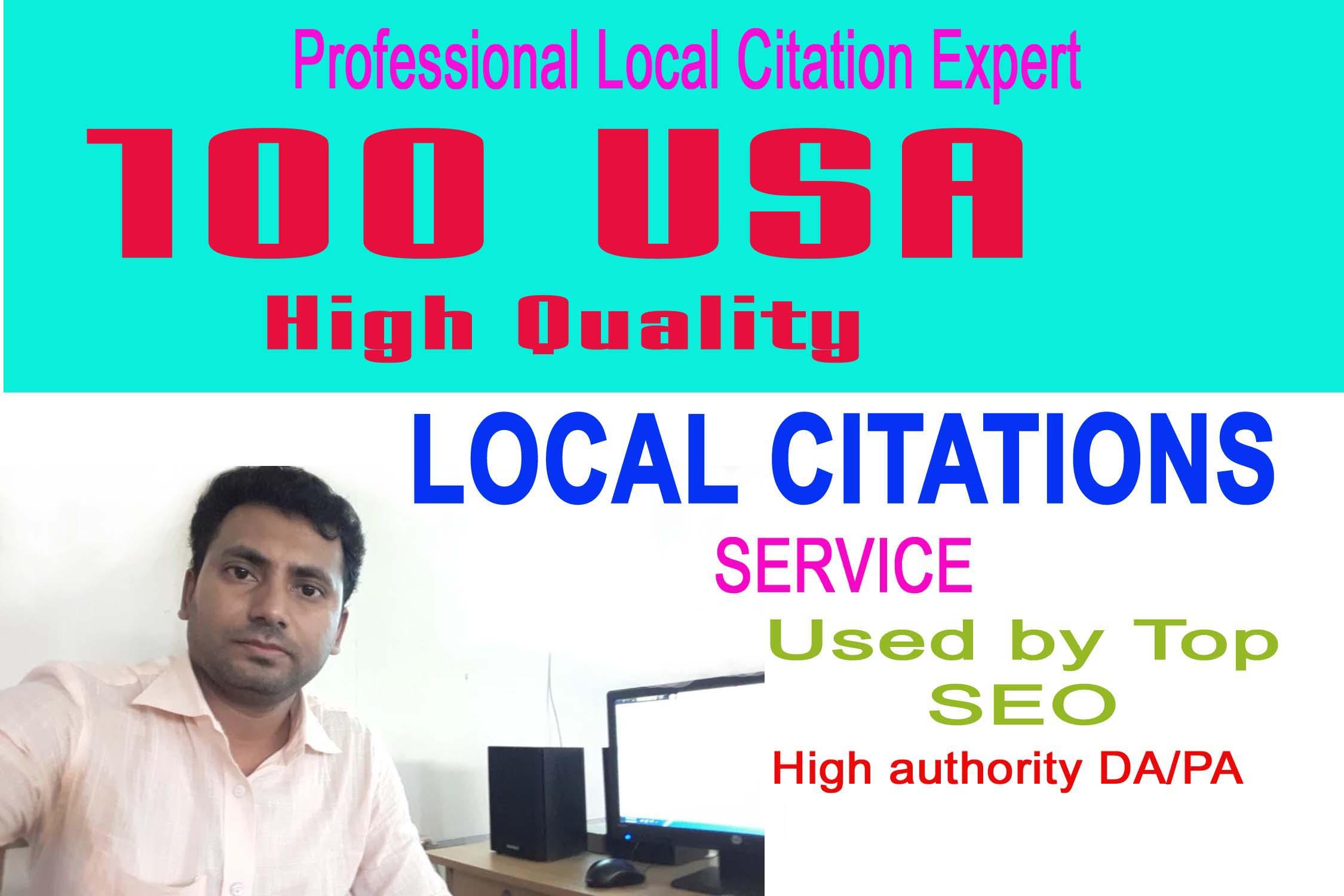 I will do Top 100 USA High Quality local citations SE...