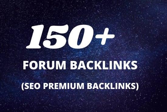 I will make 150 plus unique quality forum SEO backlin...