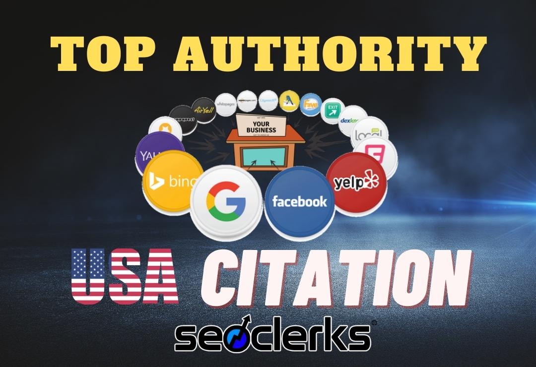 I will make 100 USA local citations and directory sub...