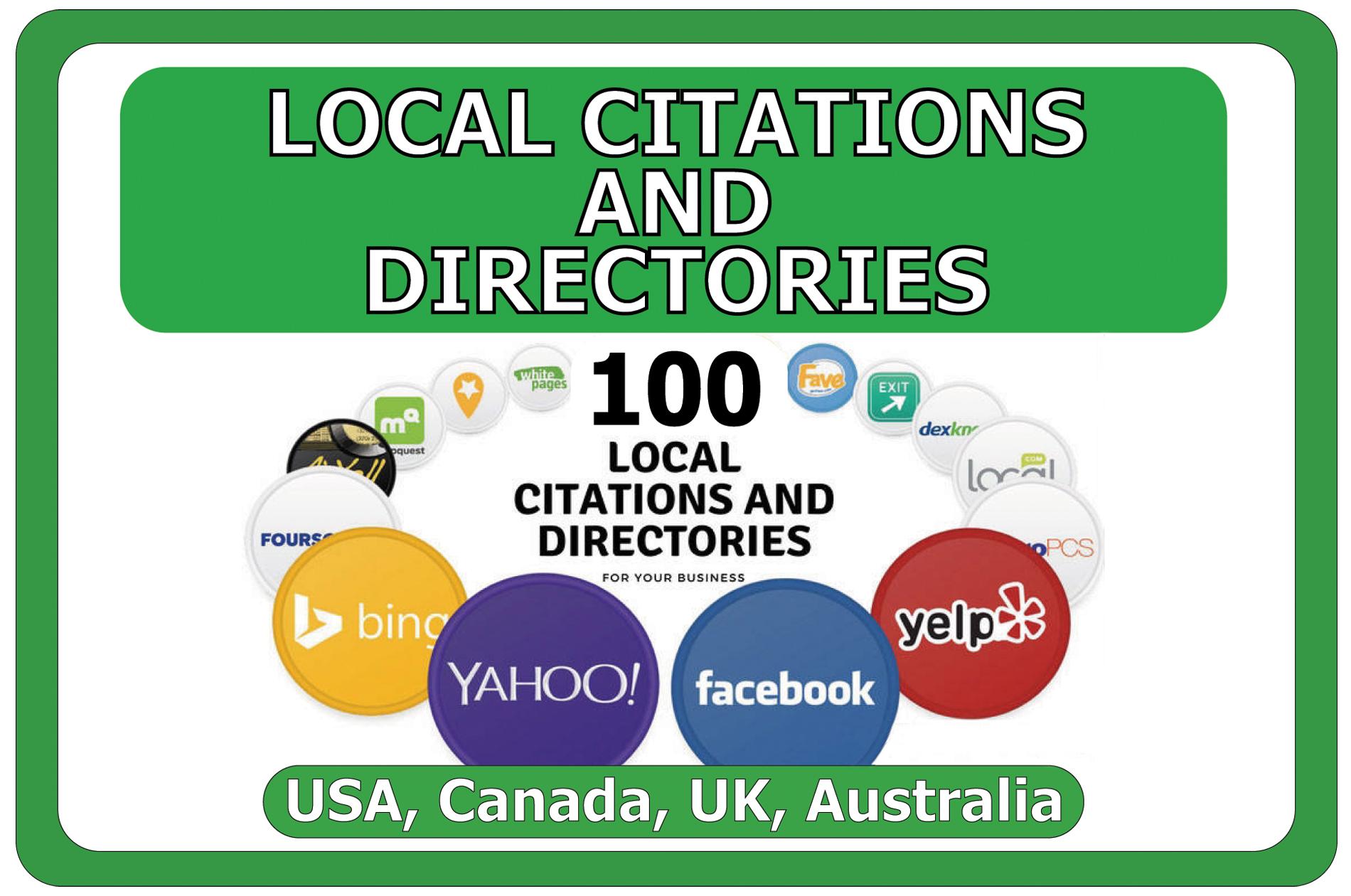 I will Manually Build Top 100 Local SEO Citations or ...