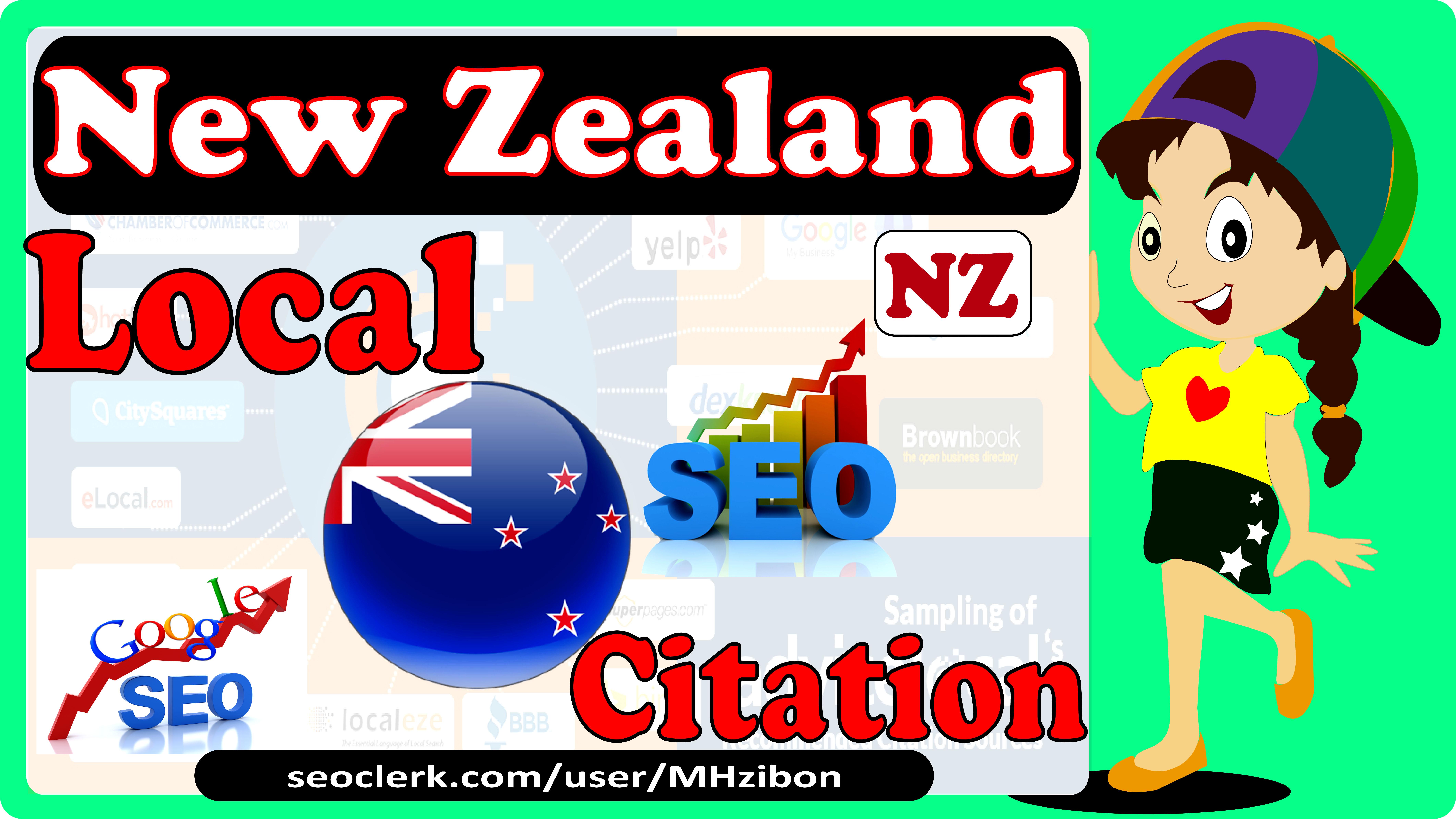I Will Create Live 30 NZ Local Citation Or Local SEO,...
