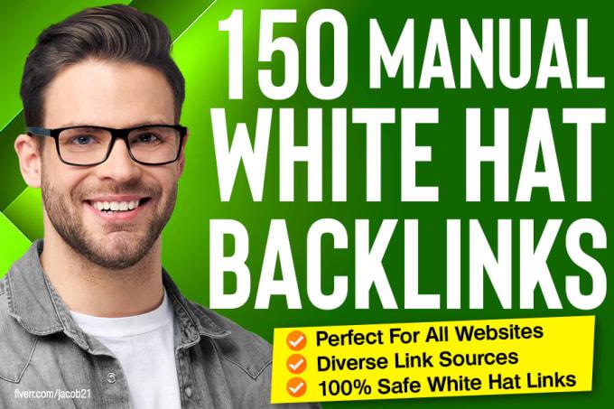 I will 110 SEO backlinks white hat manual link buildi...