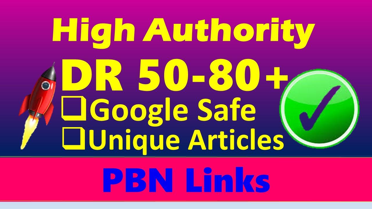 I'll build 15 seo dofollow DR 50 to 70 high quality b...