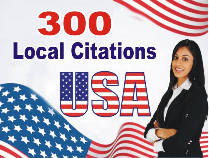 I will do 300 USA local citations listings and direct...