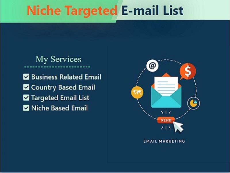 I will Provide 1000 targeted & Niche Based Emails...