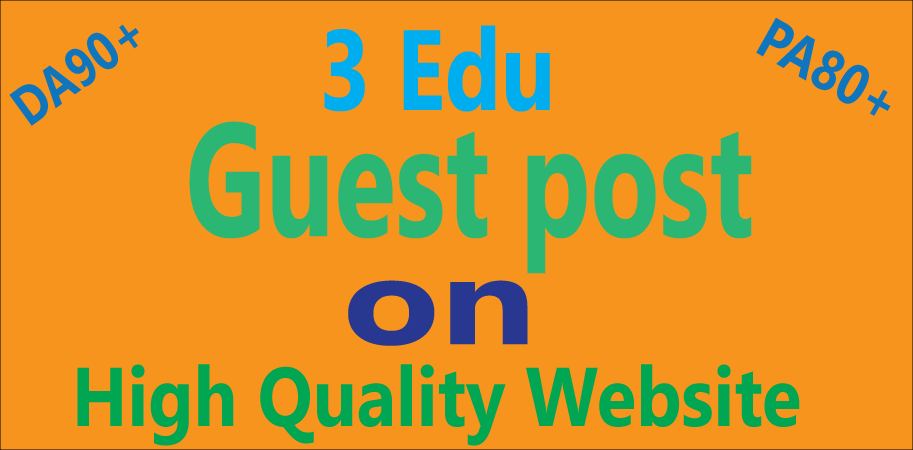 I will write and Publish 3 EDU Guest Posts on Top Lev...