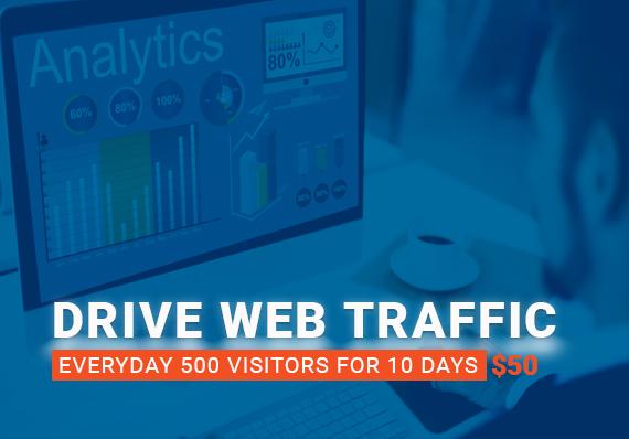 I will drive everyday 500 traffic for 10 days