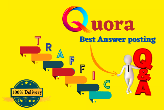 I will promote your website 20 highly Quora answer wi...