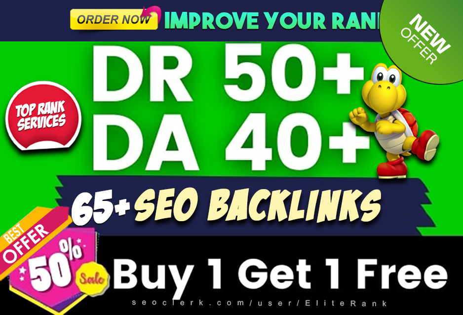 65 high quality dofollow SEO backlinks link building ...