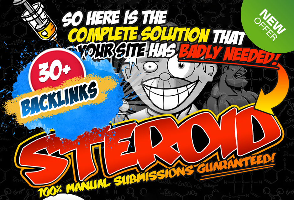 30 STEROID SEO backlinks manually for GOOGLE TOP rank...