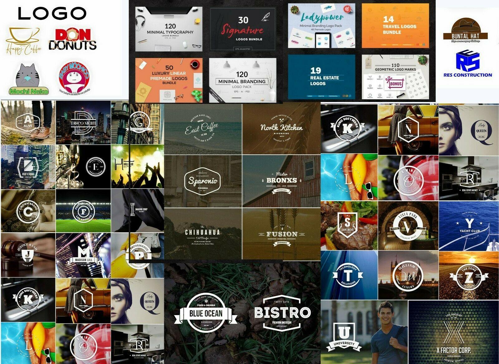 2756 logos templates Branding Logo Bundle vector