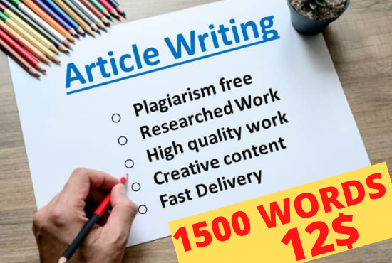 I am Professional SEO Optimized Article Writer for Co...