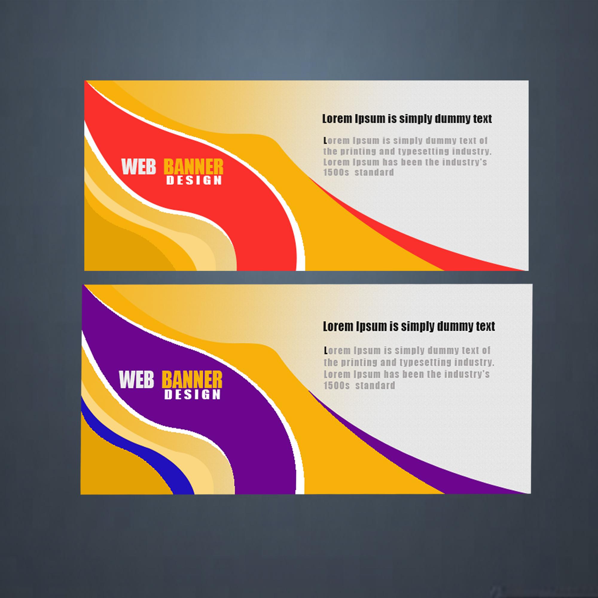 I will design awesome web banner, slider, poster, fac...