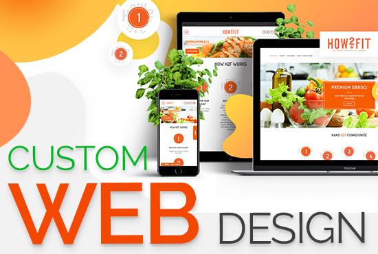 I will design a unique responsive website one landing...