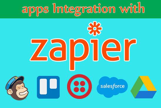 I will integrate your apps using Zapier zap to automa...