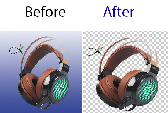 I will do background removed 2 image within 30 minute...