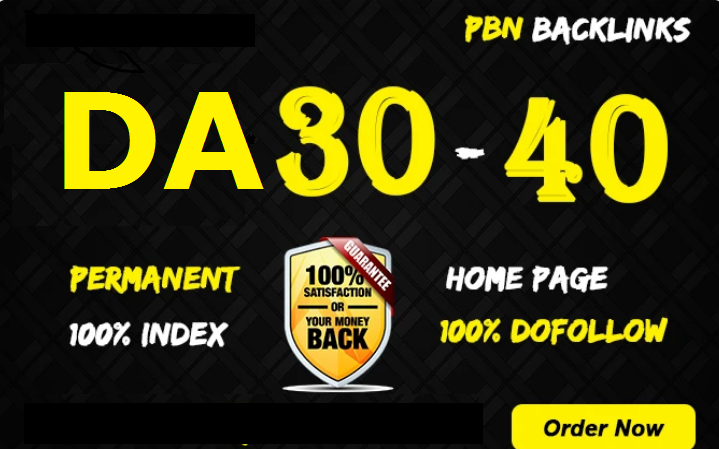 Get 30 PBN Blog DA 30+40+ With Dofollow Backlins Uniq...