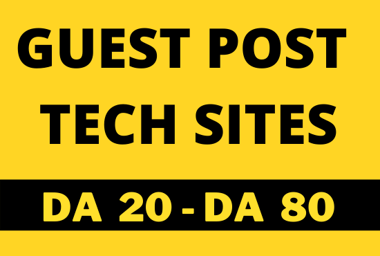 I will do tech guest post on tech blog via guest post...