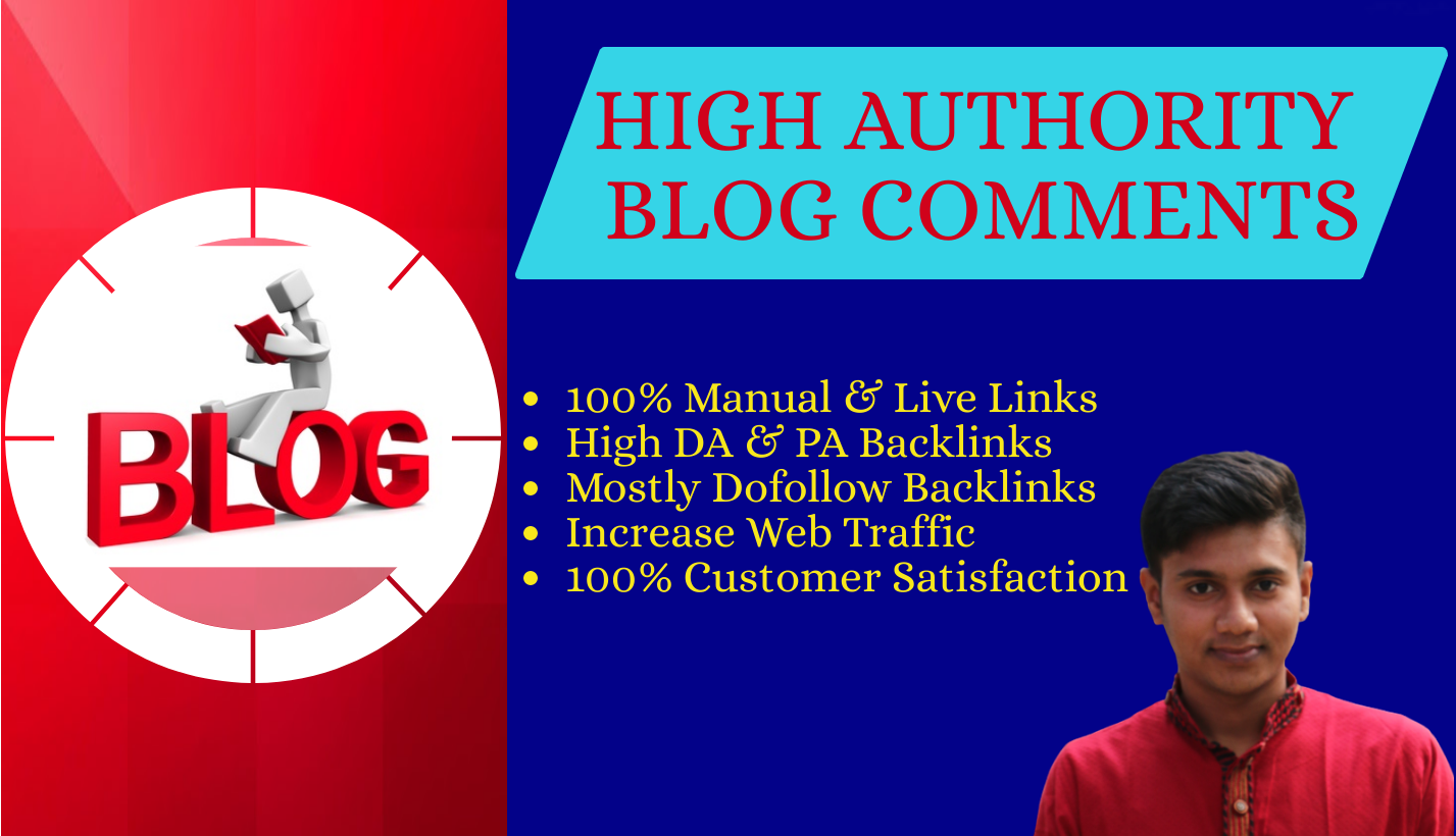 I will create 100 unique domain low obl blog comments...