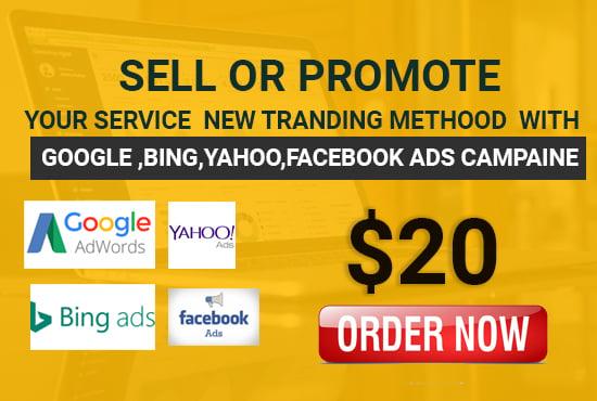 setup google yahoo bing ads PPC campaign increase you...