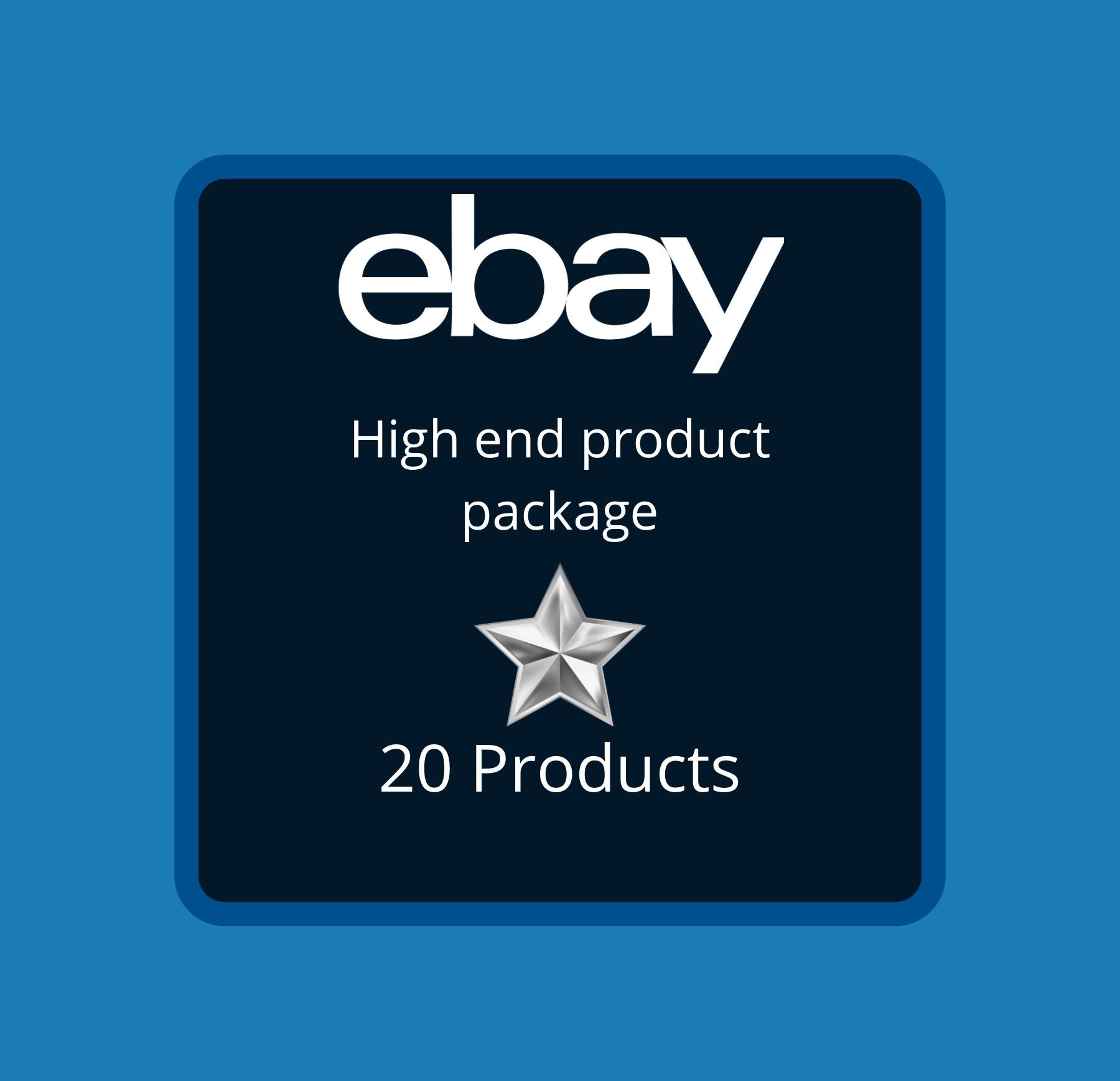 20 High end Ebay Dropshipping Product Package for you...