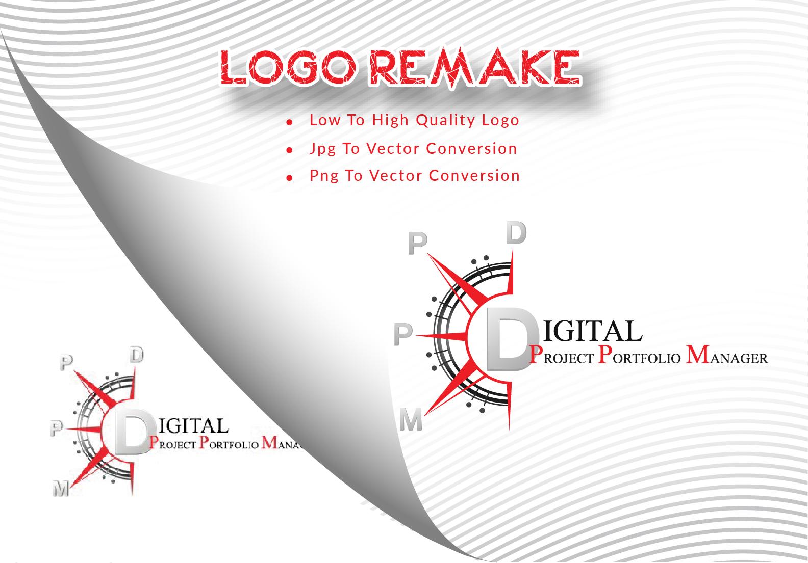 Manually REMAKE LOGO or JPG to Vector of any Logo or ...
