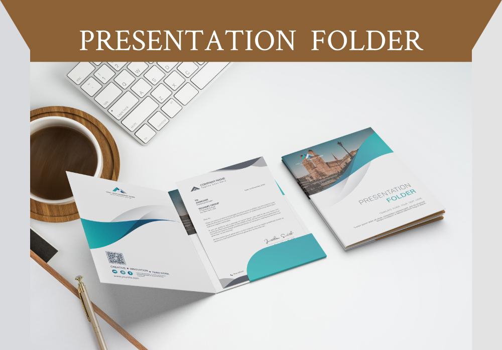 Professional Company PRESENTATION FOLDER TEMPLATE Des...