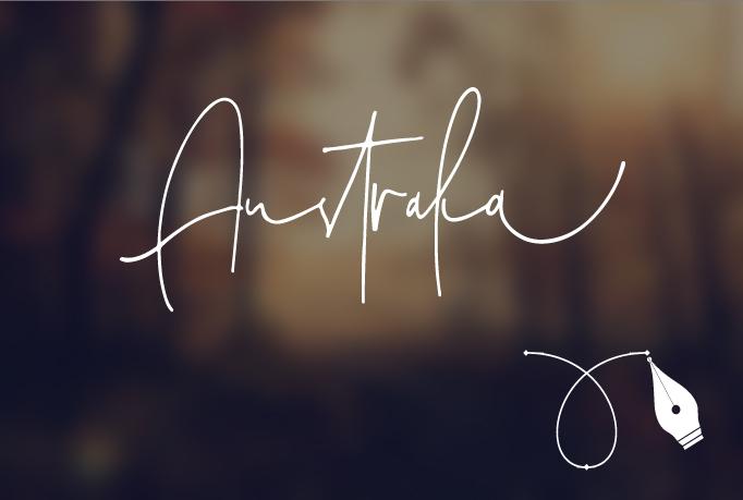 design an elegant feminine signature logo