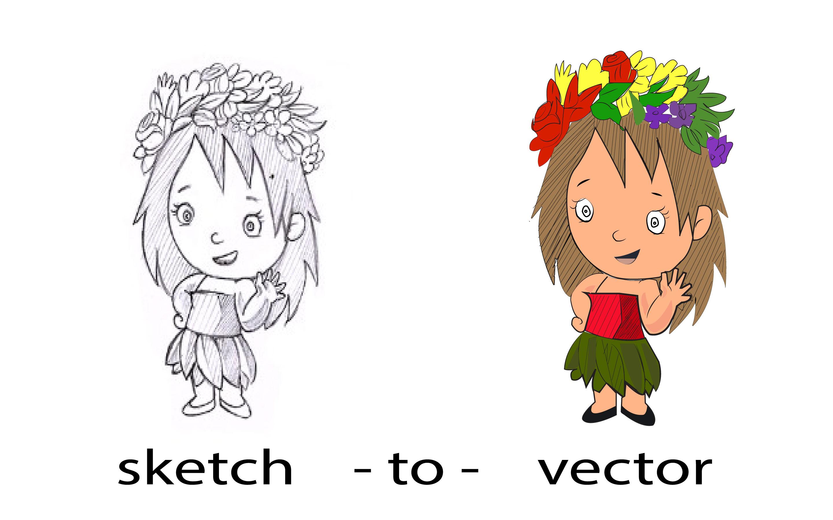 I will convert any sketch or idea into a vector.