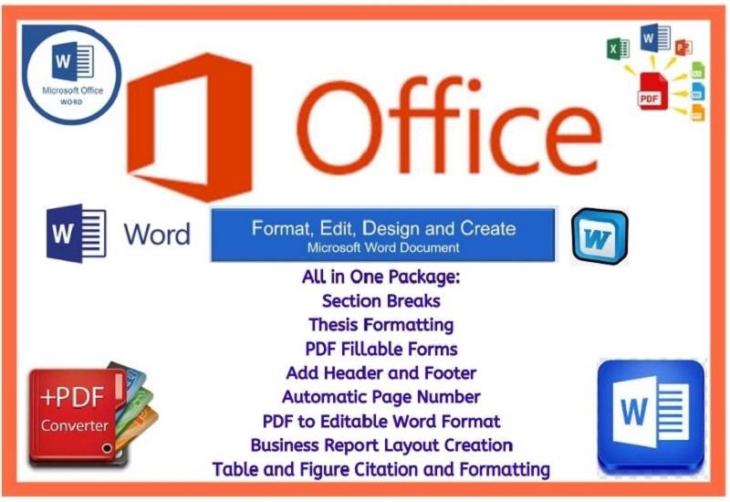 I will do Microsoft office create Microsoft Word docu...
