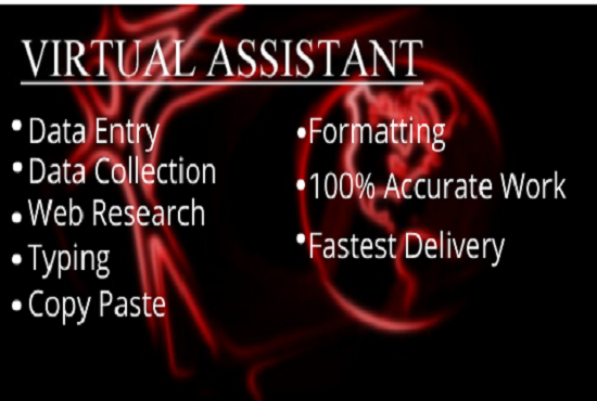 I will do excel data entry, copy paste, typing, we...