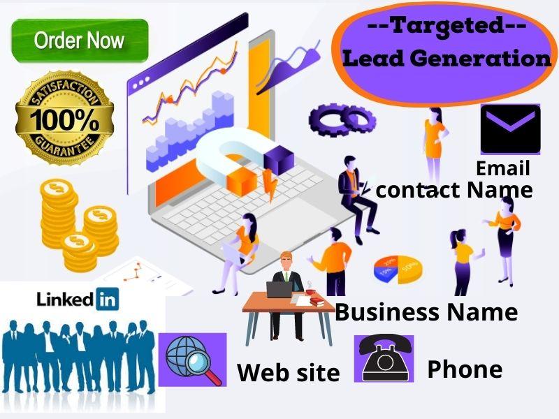 Targeted Lead generation Email list & linkedin, ...