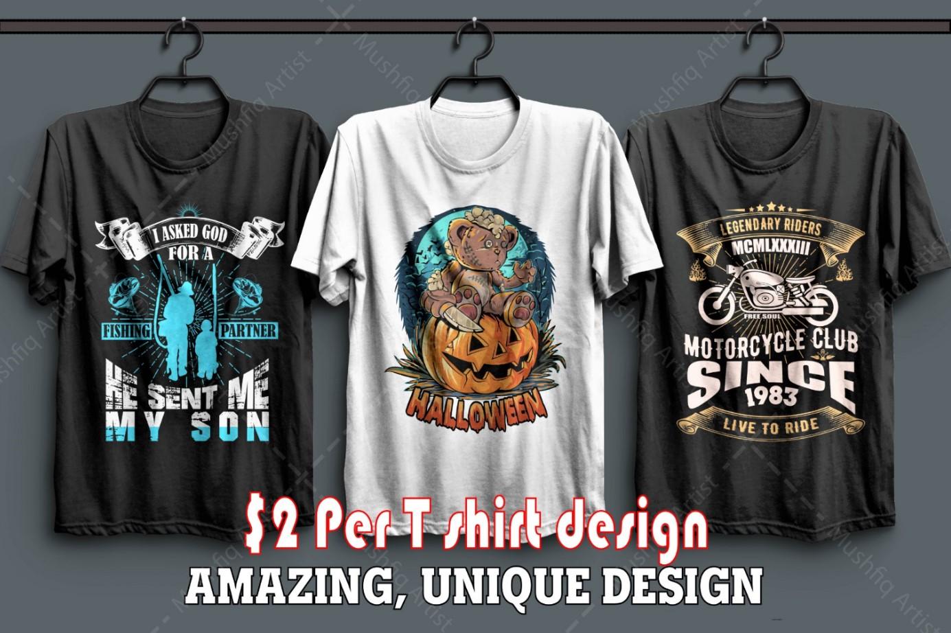 Amazing Custom t shirt design for you