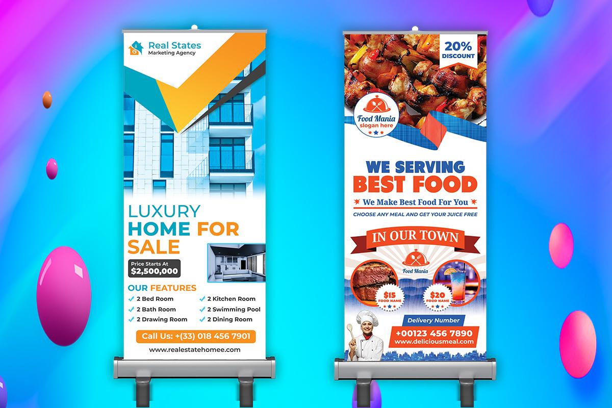 I will design roll up banner, billboard, yard sign ...