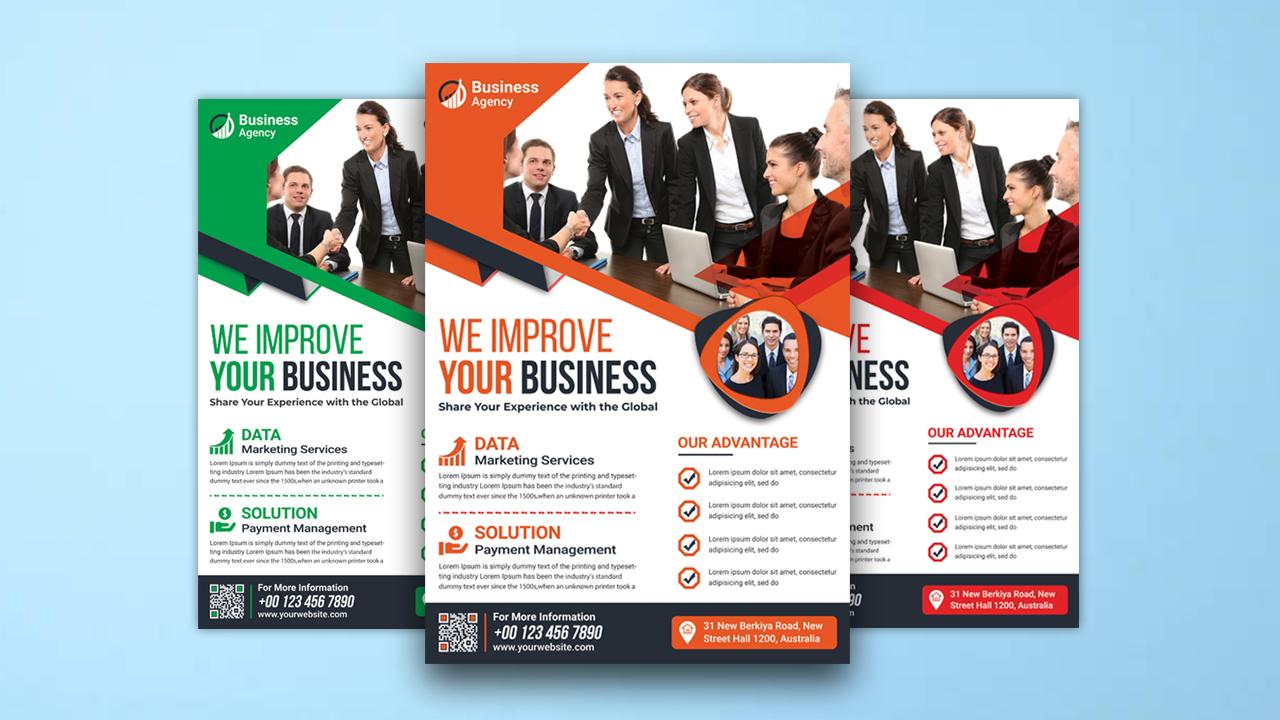 I will design professional corporate business flyer