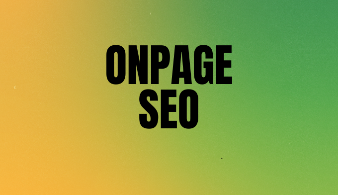 I wii do on page optimization with yoast