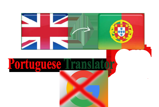 translate english to native portuguese words and sent...