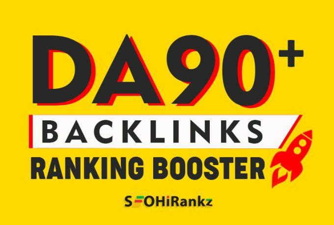 Add create 30 high PR dofollow backlinks from da 90 s...